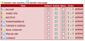 Cr&eacute;ation de site internet pour institut esth&eacute;tique